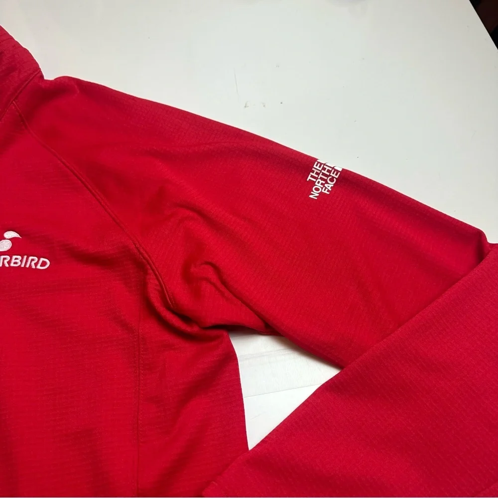 The North Face Mens Red Grid Fleece 1/4 Zip Pullover Outdoor Gorpcore